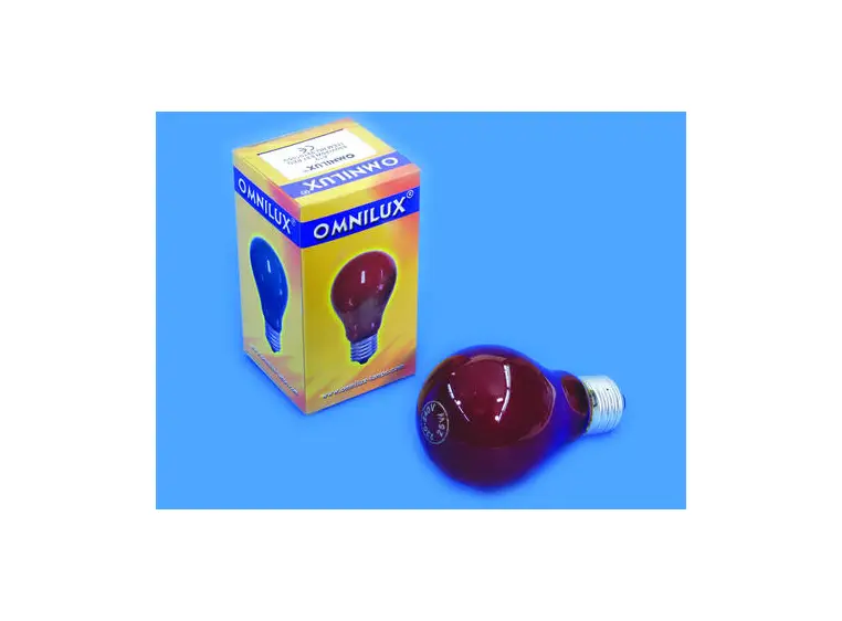 Omnilux A19 230V/25W E-27 red 